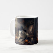 Mug Akita Citrouilles Halloween effroi (Devant gauche)
