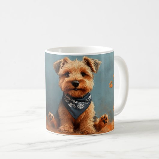Mug Akita Dog mignon dessin (Devant droit)