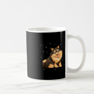 Mug Akita Inu Dog Xmas Lumières Père Noël Noël