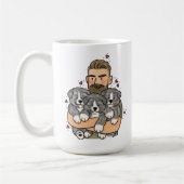 Mug Akita Inu Japonais Bringé (Gauche)