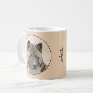Mug Akita Peinture - Cute Original Chien Art