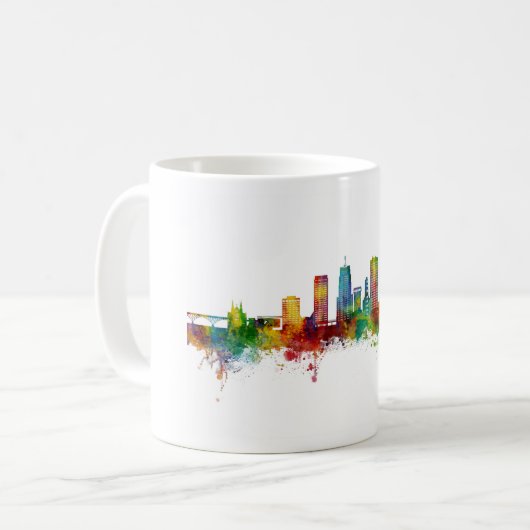 Mug Akron Ohio Skyline (Devant gauche)