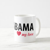 Mug Alabama mon amour (Devant droit)