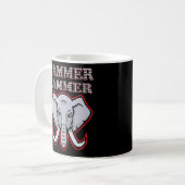 Mug Alabama Rammer Jammer Houndstooth Elephant Tide Fo (Devant gauche)