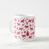 Mug Alapaha Blue Blood Buldog Design de Noël (Devant gauche)