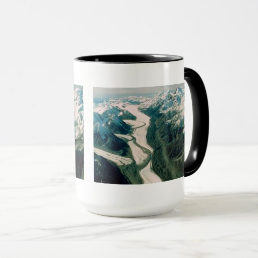 Mug Alaska Mountain Range-Vue aérienne (Devant droit)