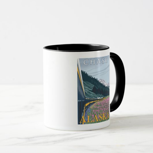 Mug Alaska Railroad Scene - Chase, Alaska (Devant droit)