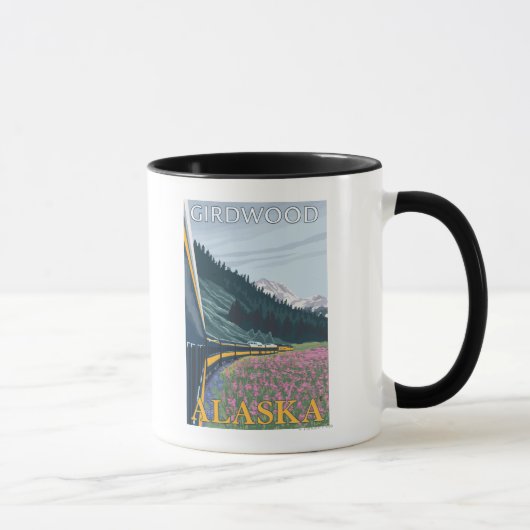 Mug Alaska Railroad Scene - Girdwood, Alaska (Droite)