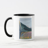Mug Alaska Railroad Scene - Portage, Alaska (Gauche)