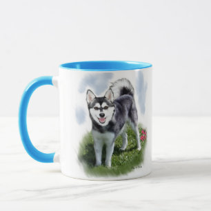 Mug Alaskan Klee Kai Art