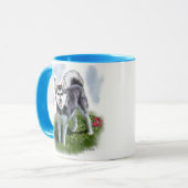 Mug Alaskan Klee Kai Art (Devant gauche)