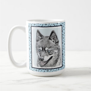 Mug Alaskan Klee Kai Peinture - Cute Original Chien Ar