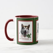 Mug Alaskan Malamute Cadeaux de Noël (Gauche)