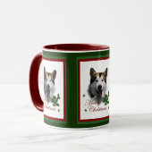 Mug Alaskan Malamute Cadeaux de Noël (Devant gauche)