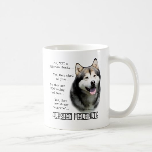 Mug Alaskan Malamute FAQ (Droite)