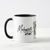 Mug Alaskan Malamute Mom Custom Photo & Name Fun Chic (Gauche)