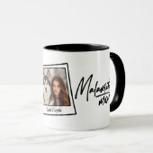Mug Alaskan Malamute Mom Custom Photo & Name Fun Chic (Devant droit)
