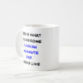 Mug alaskan malamute papa, génial (Devant gauche)