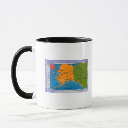 Mug AlaskaSalutations de la carte Alaska (Gauche)