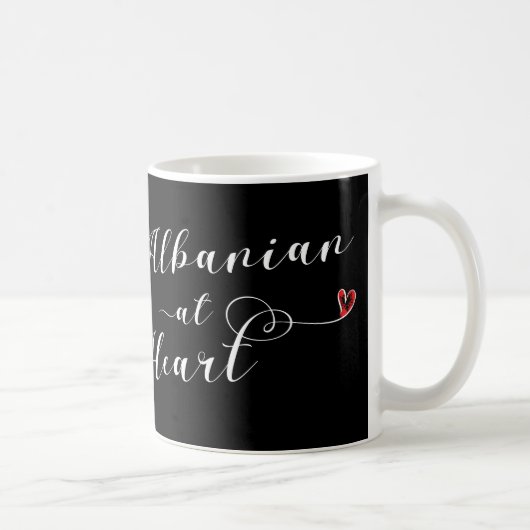 Mug Albanais De Heart Mug, Albanie (Droite)