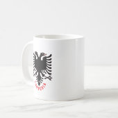 Mug Albanie Aigle à tête double (Devant gauche)