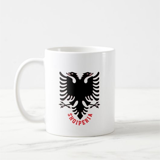 Mug Albanie Aigle à tête double (Gauche)