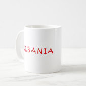Mug Albanie, j'aime Albanie (Devant gauche)