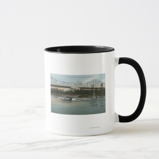 Mug Albany, Oregon - Paddle Boat Crossing Willamette (Droite)