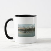 Mug Albany, Oregon - Paddle Boat Crossing Willamette (Gauche)