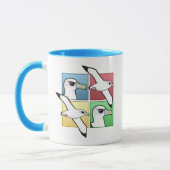 Mug Albatros de quatre couleurs (Gauche)