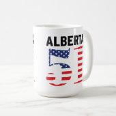 Mug Alberta 51e État américain WEXIT (Devant droit)