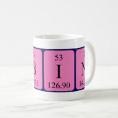 Mug Albin volume de nom de table périodique (Devant droit)