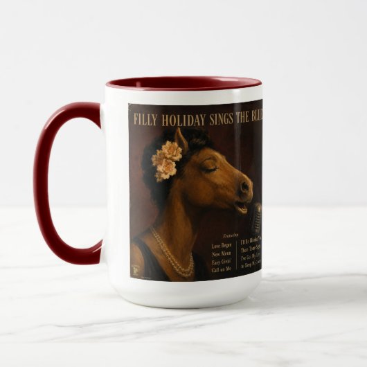 Mug Album de vacances de Filly : une parodie (Gauche)