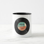 Mug Album musical Retro Vinyl Record (Centre)
