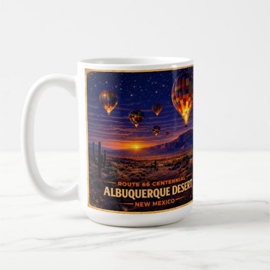 Mug Albuquerque Route 66 Désert Café Style Cadeau (Gauche)