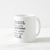 Mug alcool CONTRE le lait (Devant droit)