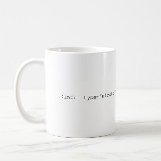 Mug Alcool d'entrée HTML (Gauche)
