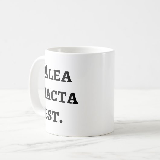 Mug Alea Iacta Est - Citation latine César (Devant gauche)