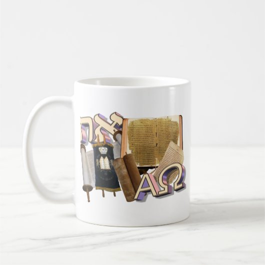 Mug Aleph Tav/alpha et Omega (Gauche)