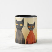 Mug Alerte aux chats, à l'attention, IA générée, (Centre)