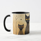Mug Alerte aux chats, à l'attention, IA générée, (Gauche)