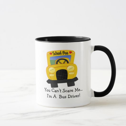 Mug Alerte de chauffeur de bus (personnalisable) (Droite)