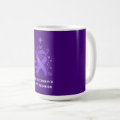 Mug Alerte de maladie d'Alzheimer violet (Devant droit)