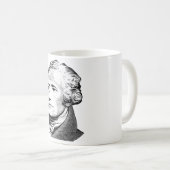 Mug Alexander Hamilton - graphique de père fondateur (Devant droit)