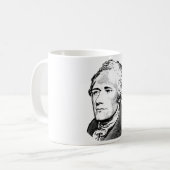 Mug Alexander Hamilton - graphique de père fondateur (Devant gauche)