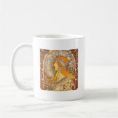 Mug Alfonse Mucha Zodiac Art nouveau femme (Gauche)