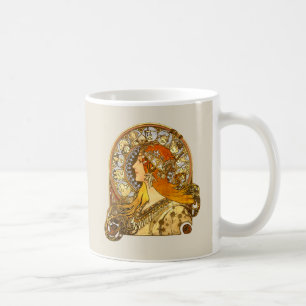 Mug Alfonse Mucha Zodiaque Art Nouveau Femme