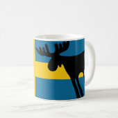 Mug Älg / Moose med Svenska flaggan (Devant droit)