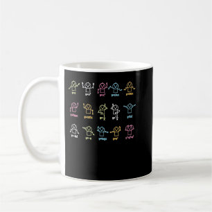 Mug Algebra Danse Drôle Graphe Chiffres Math Équation