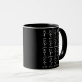 Mug Algebra Danse Drôle Graphe Chiffres Math Équation  (Devant droit)